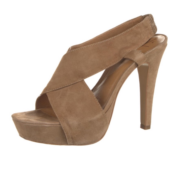 Diane Von Furstenberg Zia Platforms Shoes Suede Criss Cross Platform Heels